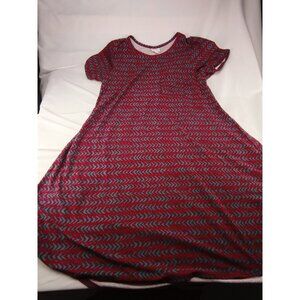 Women's Lula Row Red And Blue Dress Size M